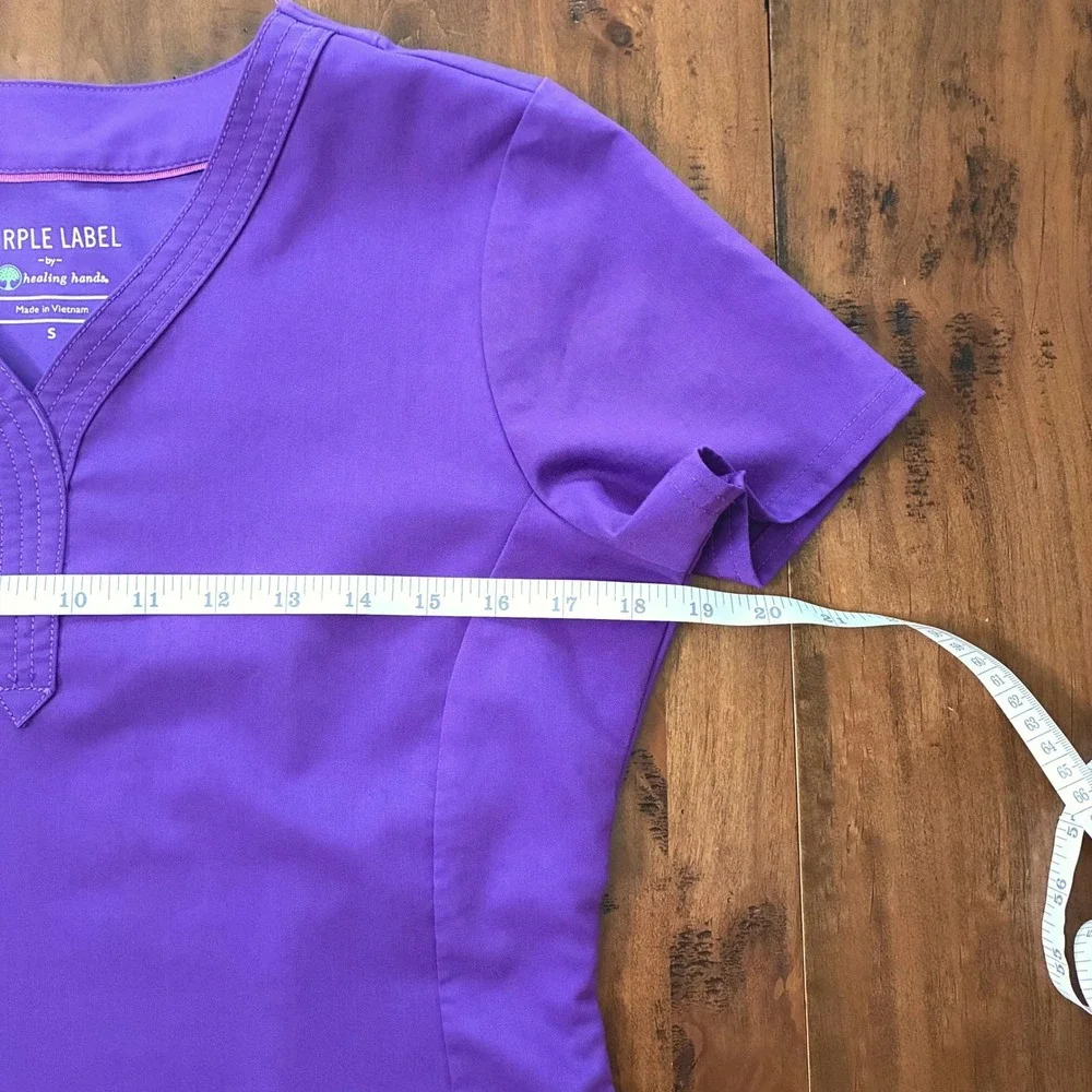 Women's S Healing Hands Purple Label Jane & Taylor Scrub Set in Eggplant Purple